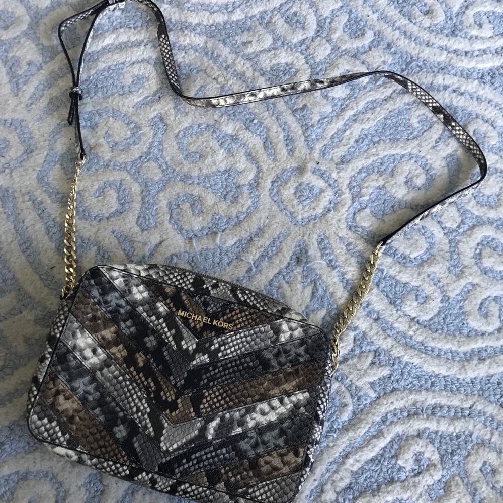 NEW Michael Kors snakeskin crossbody